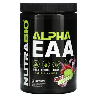 Аминокислоты вишня с лаймом NutraBio Labs (Alpha EAA Cherry Lime Slush) 455 г купить в Киеве и Украине