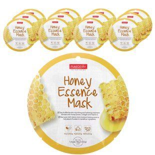 Purederm, Essence Beauty Mask, Honey, 12 Sheets, 0.63 oz (18 g) Each купить в Киеве и Украине