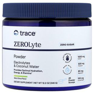 Электролиты Trace Minerals (ZeroLyte Salty Citrus) вкус соленого цитруса 346 г купить в Киеве и Украине