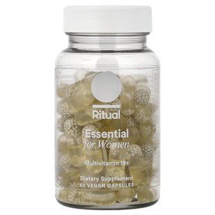 Ritual, Essential for Women, мультивитамины для женщин старше 18 лет, с мятным вкусом, 60 веганских капсул купить в Киеве и Украине