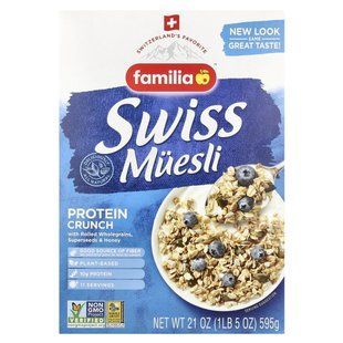 Familia, Swiss Muesli Protein Crunch, With Rolled Wholegrains, Superseeds & Honey, 21 oz (595 g) купить в Киеве и Украине
