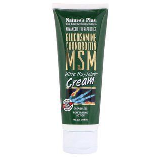 Ультра крем для суставов с глюкозамином, хондроитином, МСМ Nature's Plus (Glucosamine Chondroitin MSM Ultra Rx-Joint Cream) 118 мл купить в Киеве и Украине