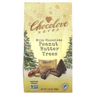 Chocolove, Milk Chocolate Peanut Butter Trees, 7.05 oz (200 g)