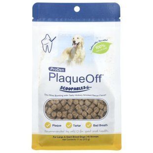NaturVet, ProDen PlaqueOff&reg; Scoopables, For Large & Giant Breed Dogs, Hickory Smoked Bacon , 45 Scoops, 11 oz (315 g)