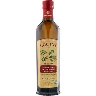 Органическое оливковое масло экстра вирджин, Premium Select, Organic Extra Virgin Olive Oil, Lucini, 500 мл купить в Киеве и Украине