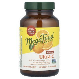 Вітамін С-400 комплекс MegaFood (Ultra C-400) 60 таблеток