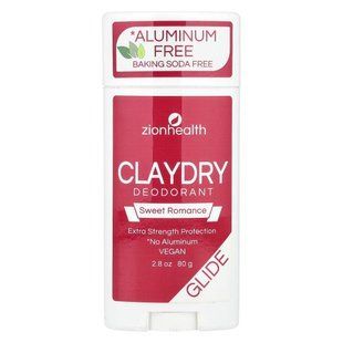 Zion Health, Glide, ClayDry Deodorant, Sweet Romance, 2.8 oz (80 g) купить в Киеве и Украине