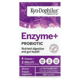 Пробіотик і ферменти Kyolic (Kyo Dophilus Probiotics Plus Enzymes) 120 капсул