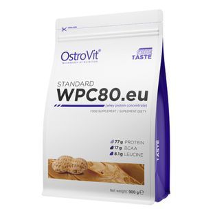 OstroVit-Протеїн Standard WPC80.eu OstroVit 900 г Арахісова паста купить в Киеве и Украине