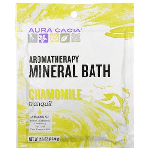 Соль для ванны успокаивающая ромашка Aura Cacia (Aromatherapy Mineral Bath) 70.9 г купить в Киеве и Украине