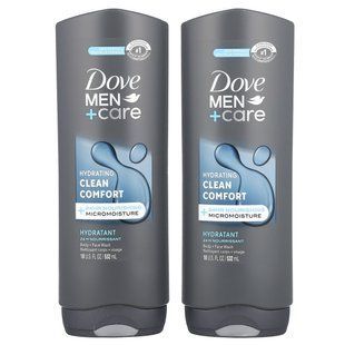 Dove, Men+Care, Clean Comfort, Body and Face Wash, 2 Pack, 18 fl oz (532 ml) Each купить в Киеве и Украине