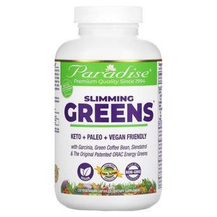 Paradise Herbs, зелень для схуднення, 120 вегетаріанських капсул
