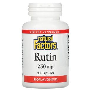 Рутин, Natural Factors, 250 мг, 90 капсул купить в Киеве и Украине