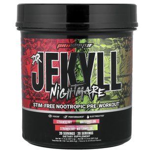 Ноотропный предтренировочный комплекс без стимуляторов ProSupps (Dr. Jekyll Nightmare) 654,4 г клубника и арбуз купить в Киеве и Украине
