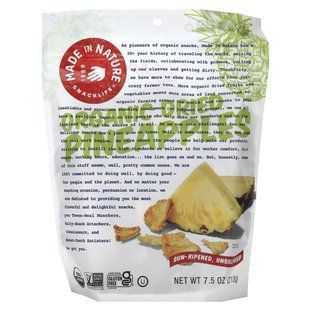 Ананасы сушеные Made in Nature (Pineapple) 213 г купить в Киеве и Украине