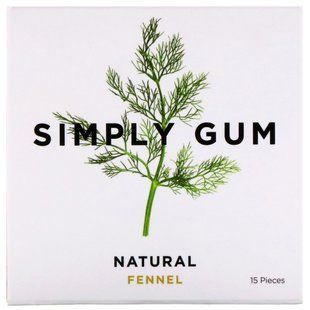 Жевательная резинка, Натуральный фенхель и лакрица, Simply Gum, 15 штук купить в Киеве и Украине