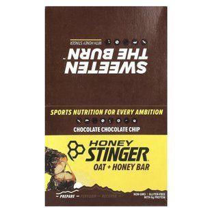 Honey Stinger, Oat + Honey Bar, Chocolate Chocolate Chip, 12 Bars, 1.48 oz (42 g) Each купить в Киеве и Украине