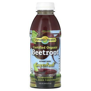 Dynamic Health, Certified Organic Beetroot, 16 fl oz (473 ml) купить в Киеве и Украине
