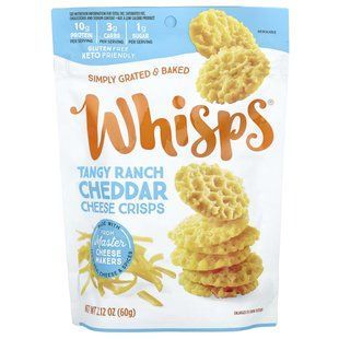 Whisps, Гострі сирні чіпси Ranch, 2,12 унції (60 г)