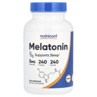 Nutricost, Melatonin, 5 mg , 240 Capsules купить в Киеве и Украине