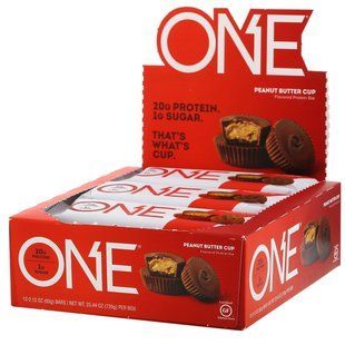 Батончик One, чашка арахисовой пасты, One Brands, 12 батончиков, по 60 г (2,12 унции) каждый купить в Киеве и Украине
