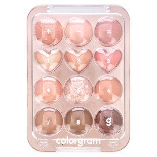 Colorgram, Pin Point Eyeshadow Palette, 01 Peach + Coral = Love, 0.34 oz (9.9 g) купить в Киеве и Украине