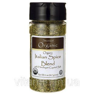 Органическая итальянская смесь специй, Organic Italian Spice Blend, Swanson, 91 грам купить в Киеве и Украине