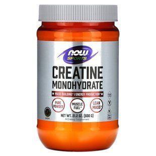 Креатин моногидрат, Creatine Monohydrate, NOW Foods, Sports, 600 г купить в Киеве и Украине