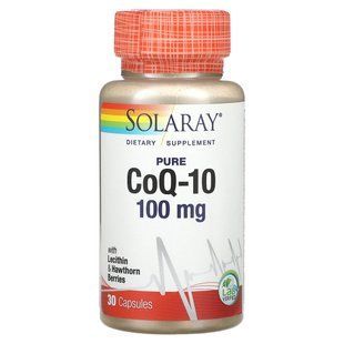 Solaray, Pure CoQ10, 100 mg, 30 Capsules купить в Киеве и Украине