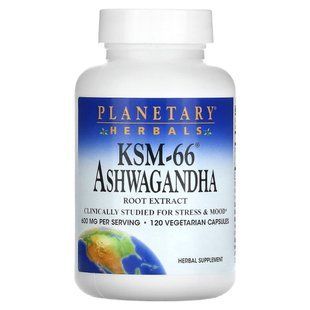 Planetary Herbals, KSM-66&reg; Ashwagandha Root Extract, 600 mg, 120 Vegetarian Capsules (300 mg per Capsule)