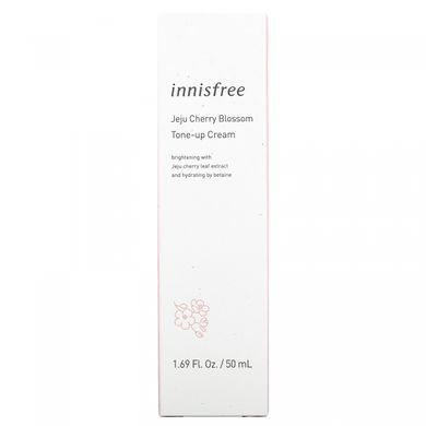 Innisfree, Тонізуючий крем з квітками вишні Чеджу, 1,69 рідких унцій (50 мл)