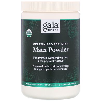 Порошок маки желатинізований Gaia Herbs (Maca Powder) 5000 мг 454 г