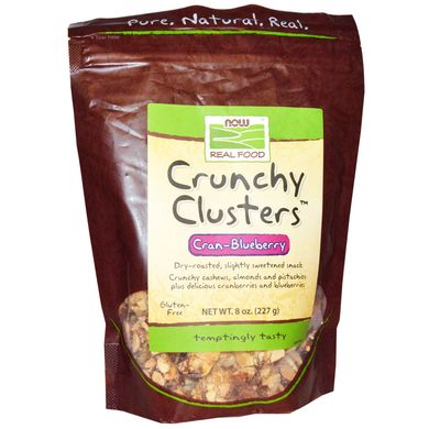 Горіхові кластери хрусткі Now Foods (Crunchy Clusters Real Food) 227 г