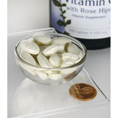 Витамин С с шиповником, Vitamin C w/Rose Hips, Swanson, 500 мг, 1000 капсул купить в Киеве и Украине