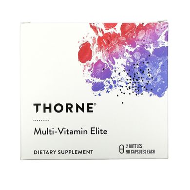 Мультивитаминный комплекс элит Thorne Research (Multi-Vitamin Elite) 2 бутылочки по 90 растительных капсул купить в Киеве и Украине