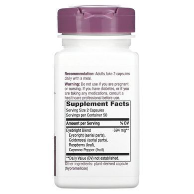 Eyebright herbal blend for eyes Natures Way 916 mg 100 capsules