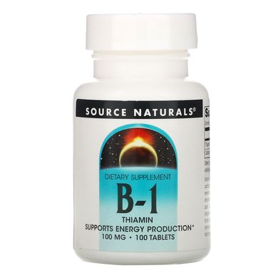 Вітамін B1 Source Naturals (Vitamin B1) 100 мг 100 таблеток