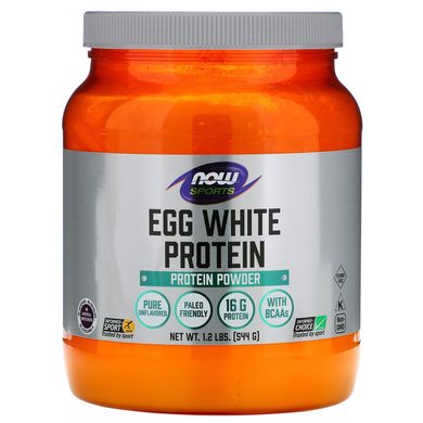 Яєчний протеїн Now Foods (Egg White Protein) 544 г