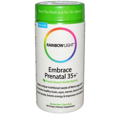 Мультивитамины для беременных 35+ Rainbow Light (Embrace Prenatal 35+) 90 капсул купить в Киеве и Украине