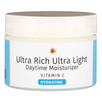 Ультра-насичений, ультра-легкий денний зволожуючий крем з вітаміном C, Reviva Labs, 1,5 унц (42 г)