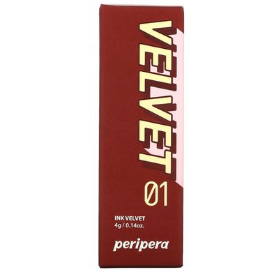 Peripera, Тінт для губ Ink Velvet, 01 Good Brick, 0,14 унції (4 г)