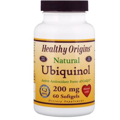 Убіхінол Healthy Origins (Ubiquinol) 200 мг 60 капсул