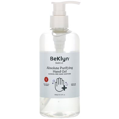 Абсолютний очищающий гель для рук, дезинфікуючий засіб для рук без спирту, BeKLYN, 300 мл