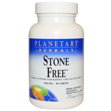 Підтримка нирок, Stone Free, Planetary Herbals, 820 мл, 90 таблеток