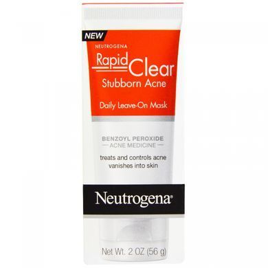 Fast purity, persistent acne, daily leave-on mask, Neutrogena, 2 oz (56 g).