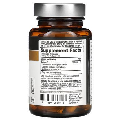 with mushroom extract, 250 mg, 60 capsules in a vegetable capsule