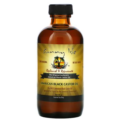 Sunny Isle, 100% натуральна ямайська чорна рицинова олія, 120 мл (4 рідини. Унції)