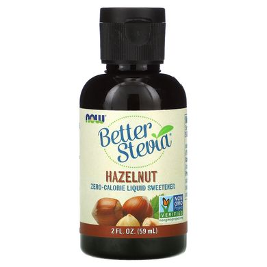 Стевія лісовий горіх Now Foods (Better Stevia Liquid Sweetener Hazelnut) 59 мл