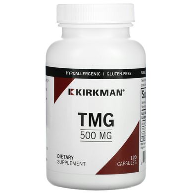 Харчова добавка Триметилгліцин (TMG), Kirkman Labs, 500 мг, 120 капсул