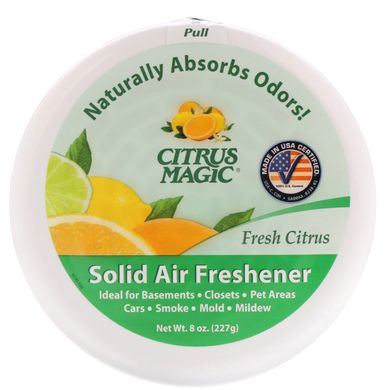 Твердий освіжувач повітря, свіжий цитрусовий аромат, Citrus Magic, 8 унцій (227 г)